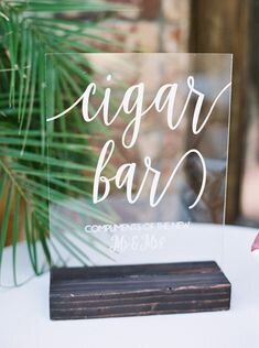 Cigar bar sign