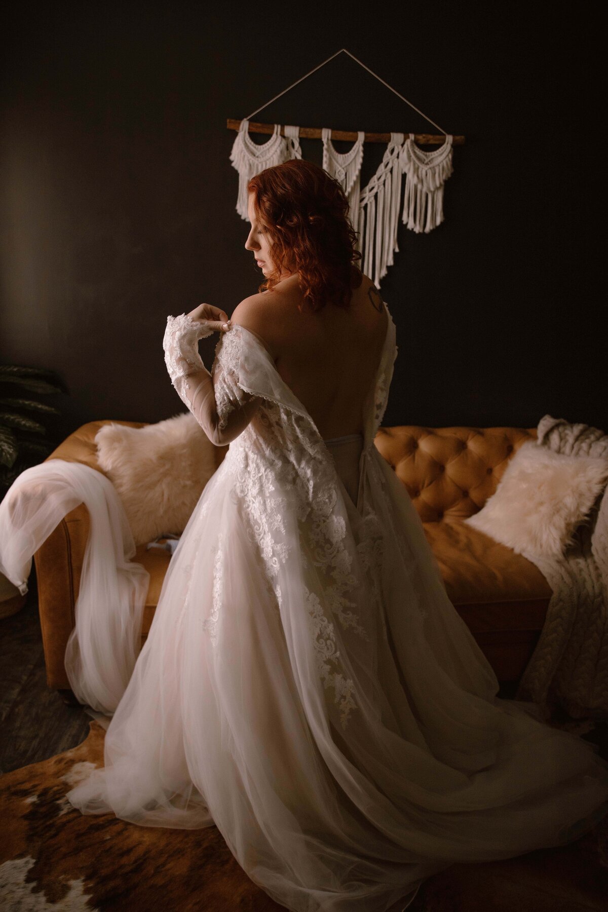 boudoir bridal shoot