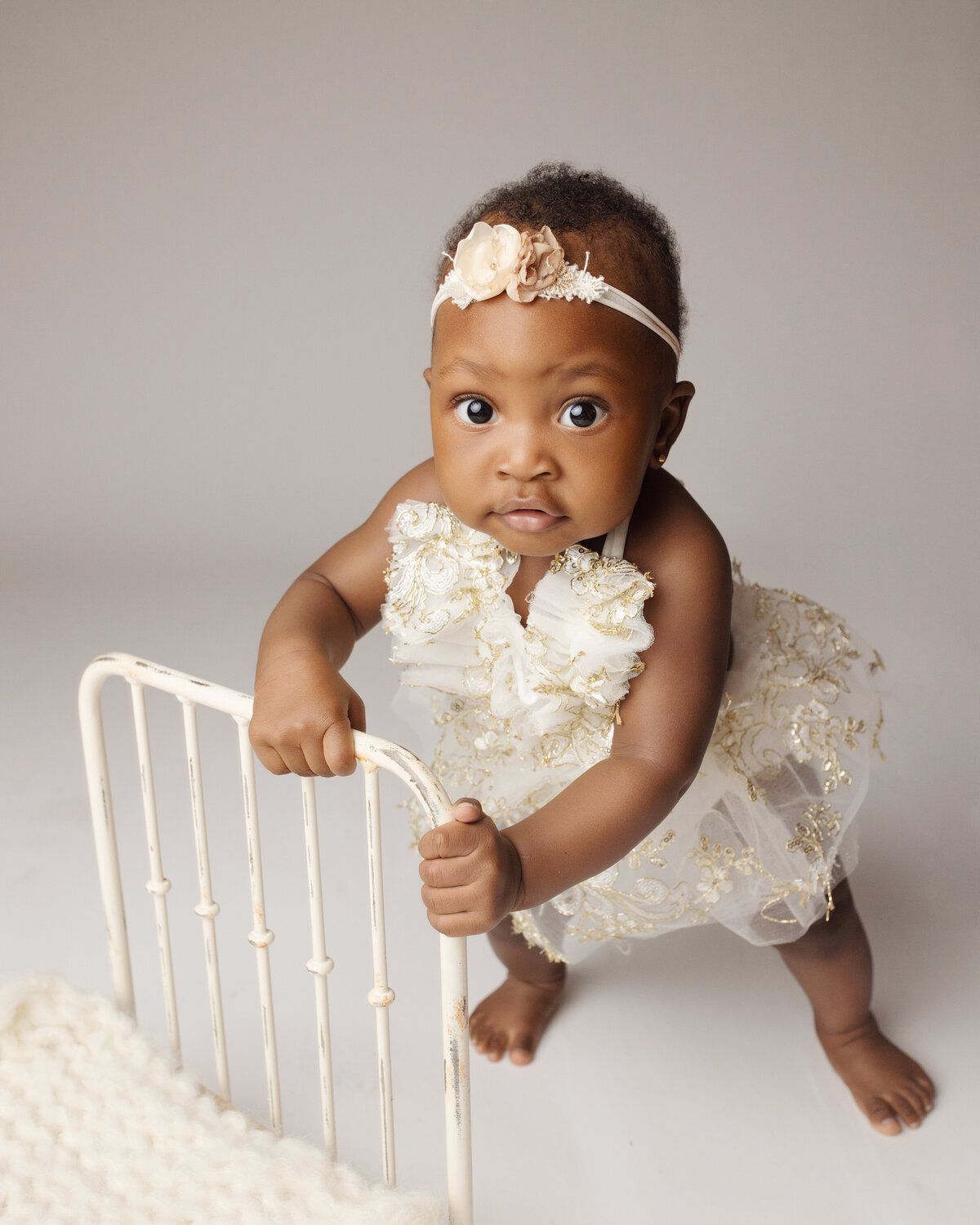 edmonton baby girl having a photoshoot