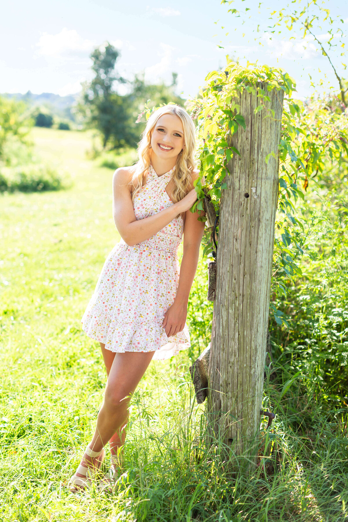 Summer Rustic Country Chic Senior Session -00035