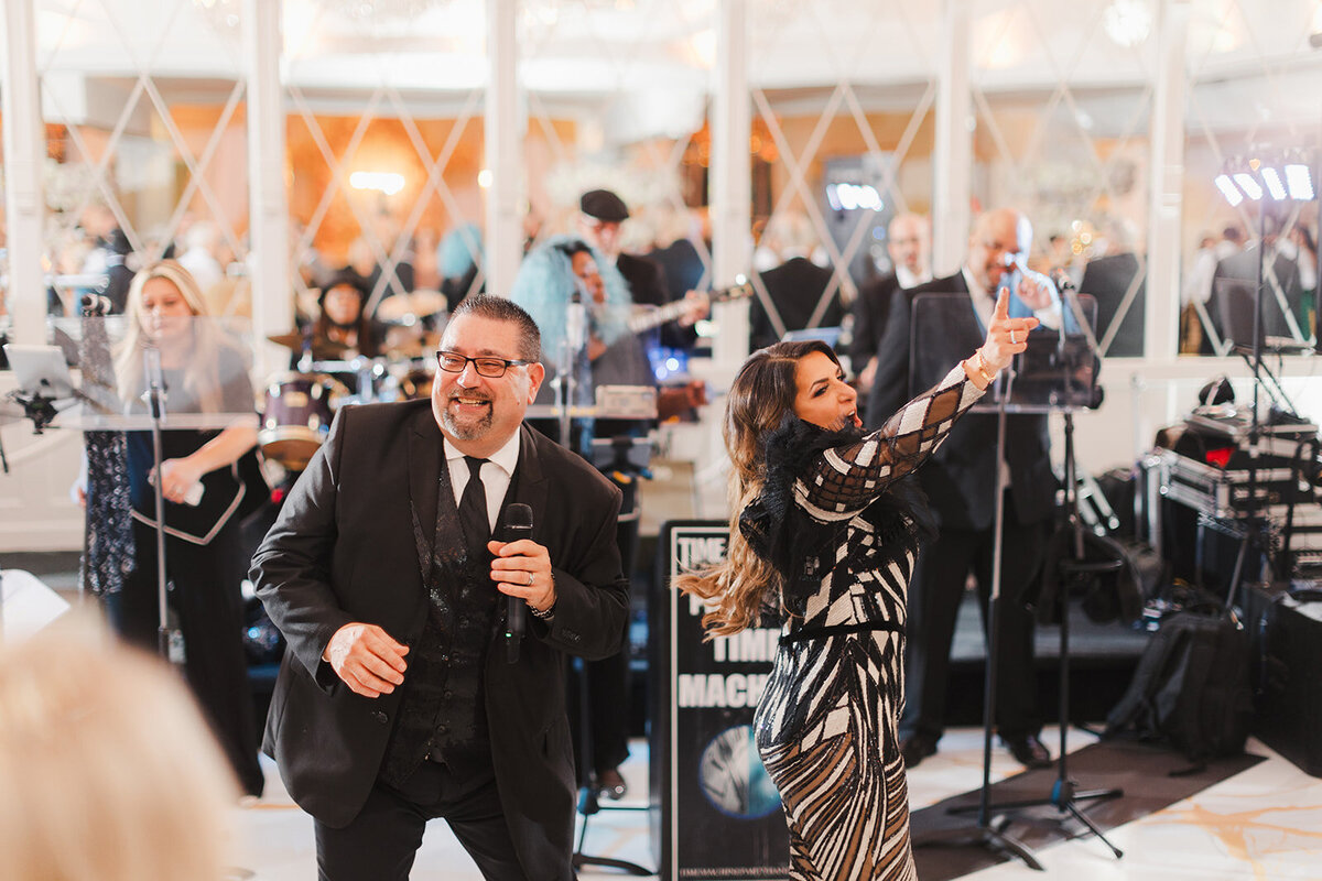 Reception dancing and celebration at a wedding at Westmount Country Club in Woodland Park, NJ.

