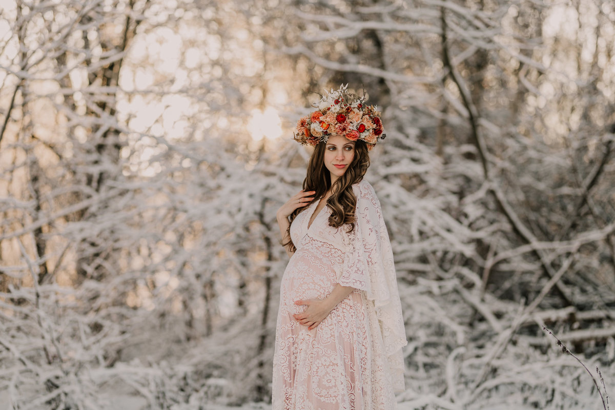 Gravidfotografering stockholm vinter2