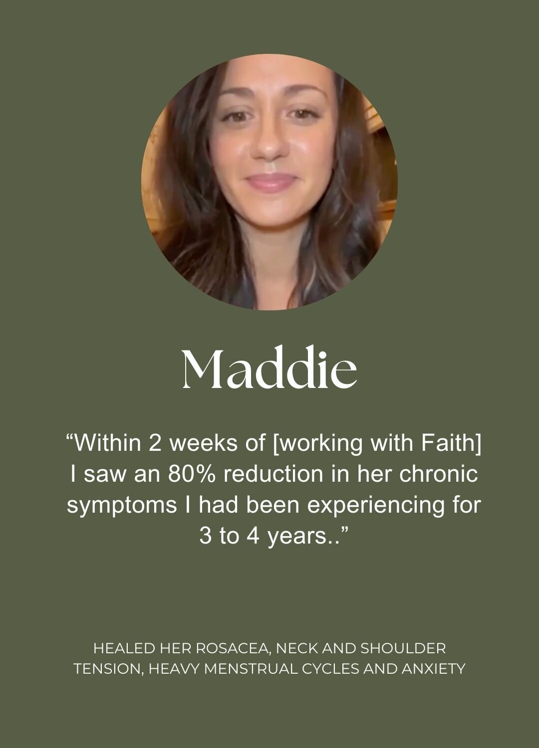 Maddie Testimonial