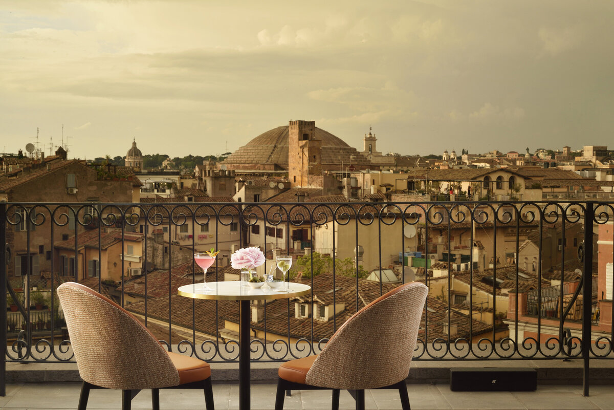 Waterstone - Hotel L'Orologio - Rome - Italy - Luxury Boutique Hotel - 03 Terrace Pantheon