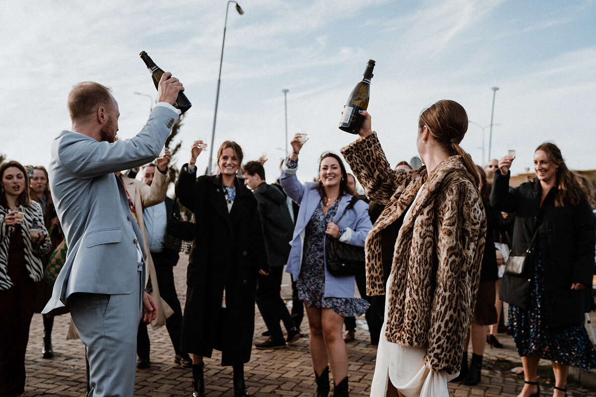 Dit kan zelfs op de parking et de champagne in je kofferbak! 