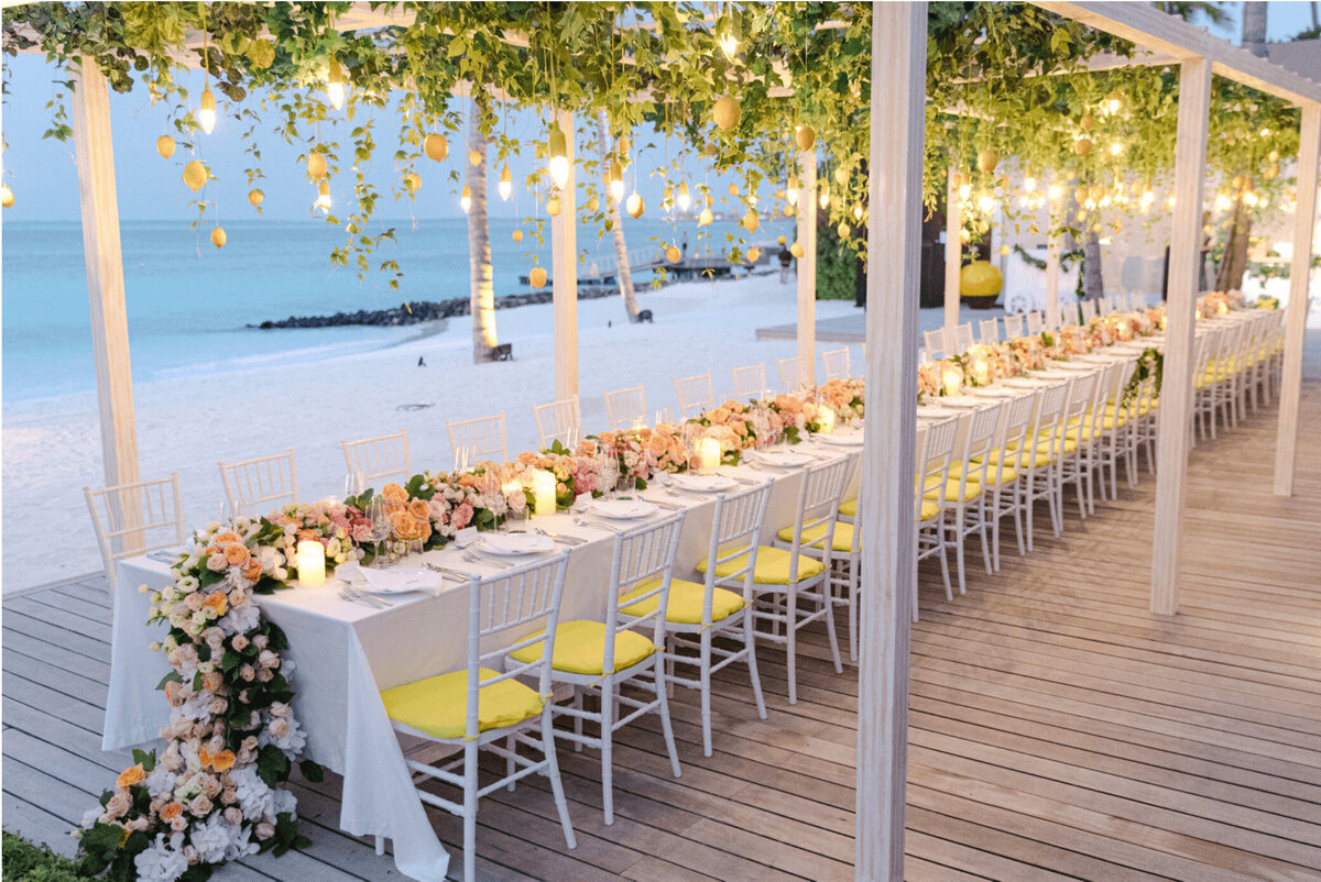 Maldives Destination Wedding Reception - The Wedding Company