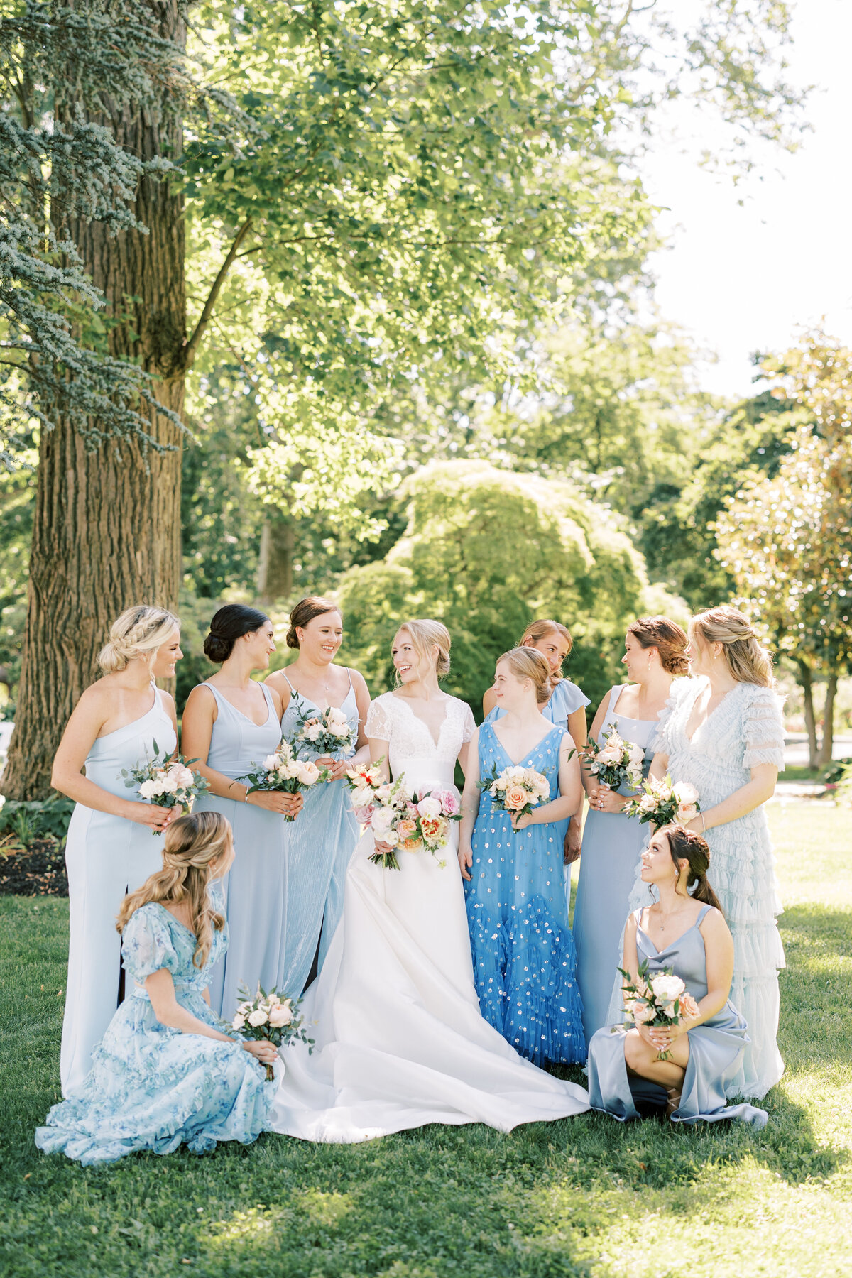 Bridesmaids portrait by Delaware wedding photographer