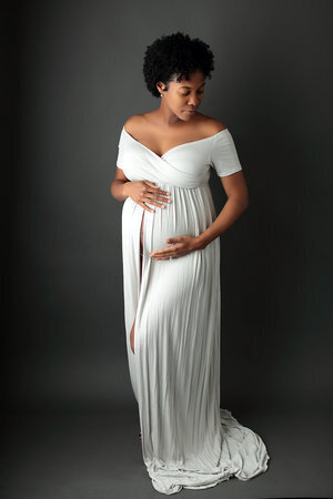 White Maternity Gown Charlotte