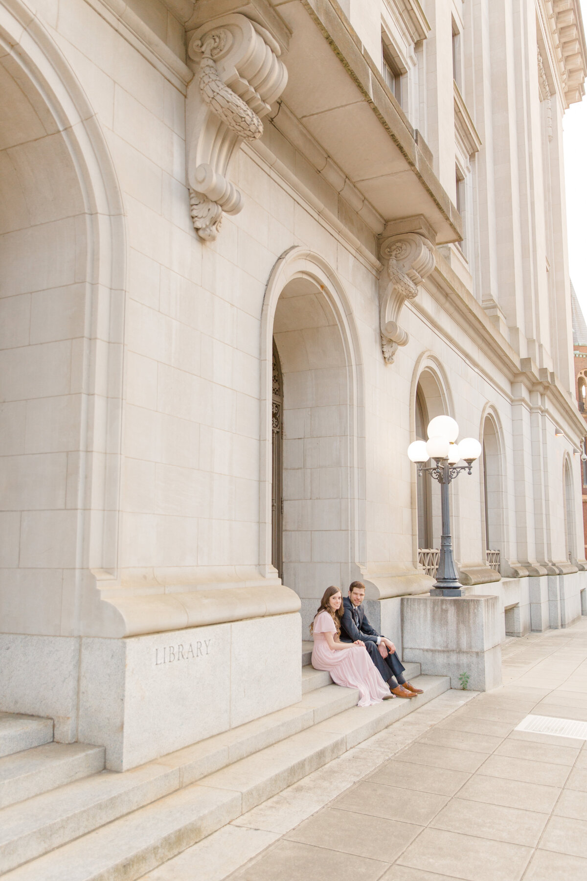 Downtown Ohio Engagment Photos Classic Wedding Photography