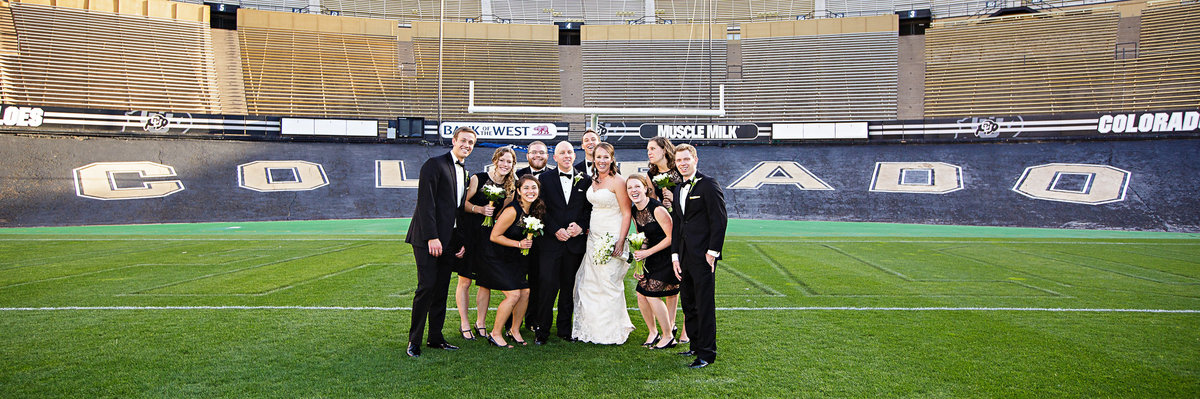 fun-wedding-party-photo-folsom-field-university-of-colorado-boulder