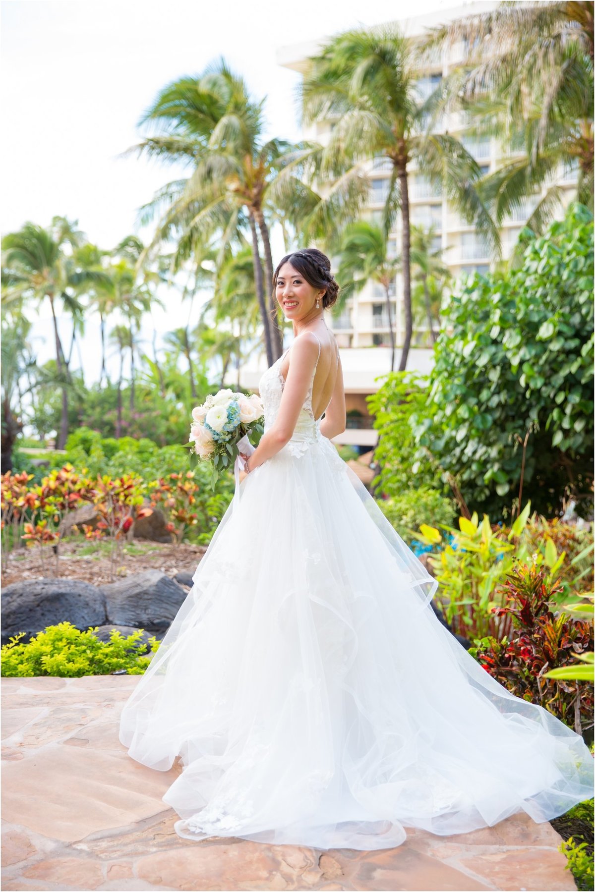 Maui Wedding Photography bridal portrait  at The Westin Maui Resort and Spa