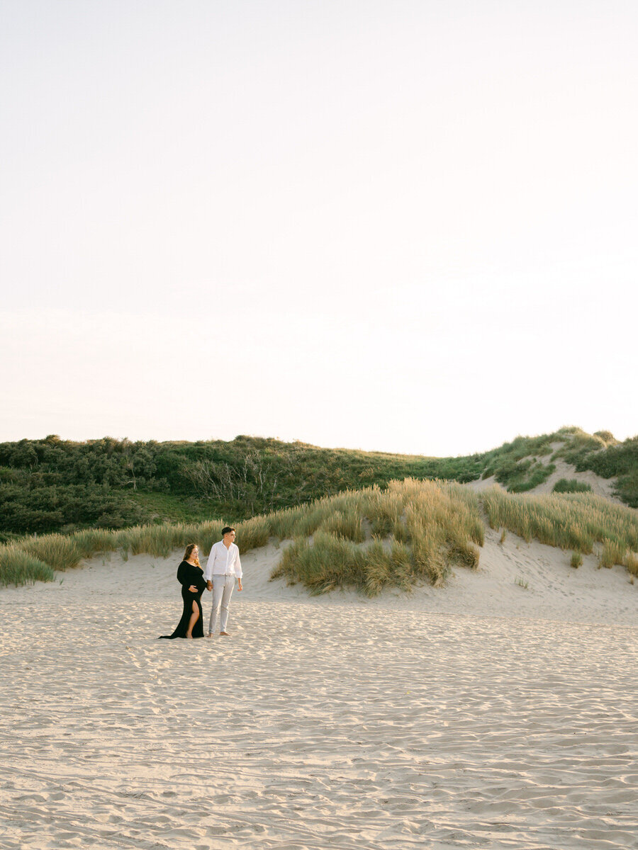 Angelina en Niels Zwangerschapsshoot Duinen Bloemendaal - Kaylee Burger Fotografie-100