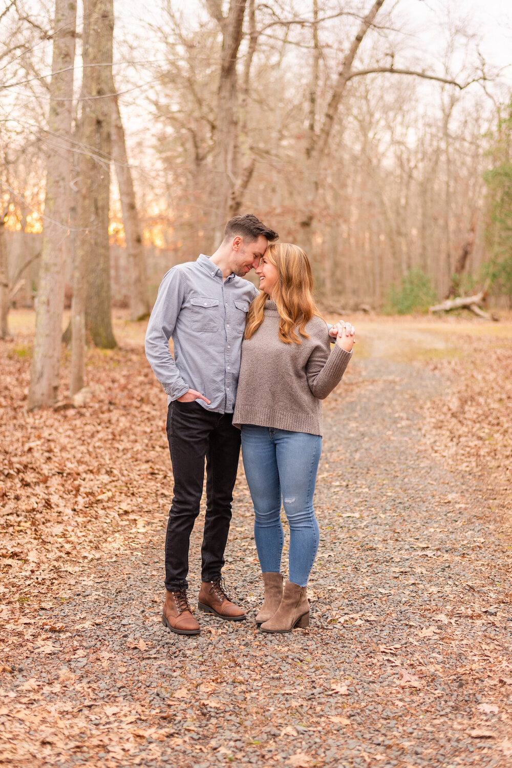 Couple in woods