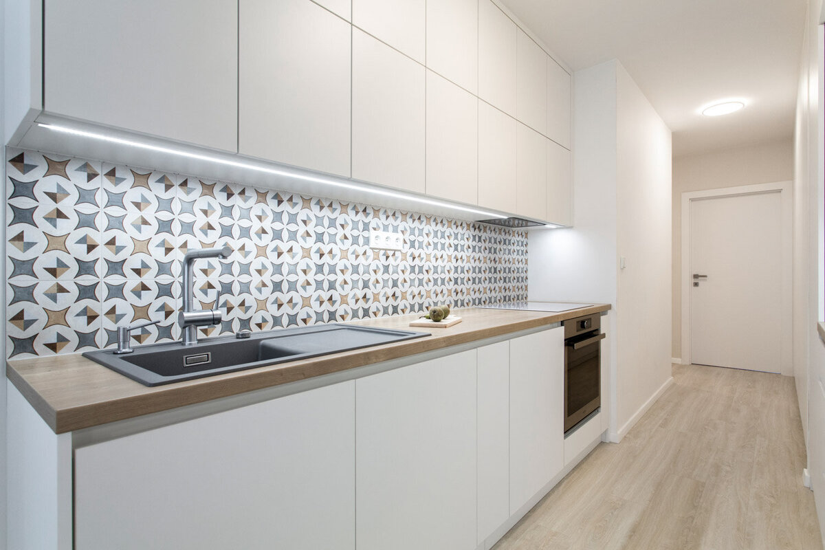 design interiéru panelového bytu kuchyně