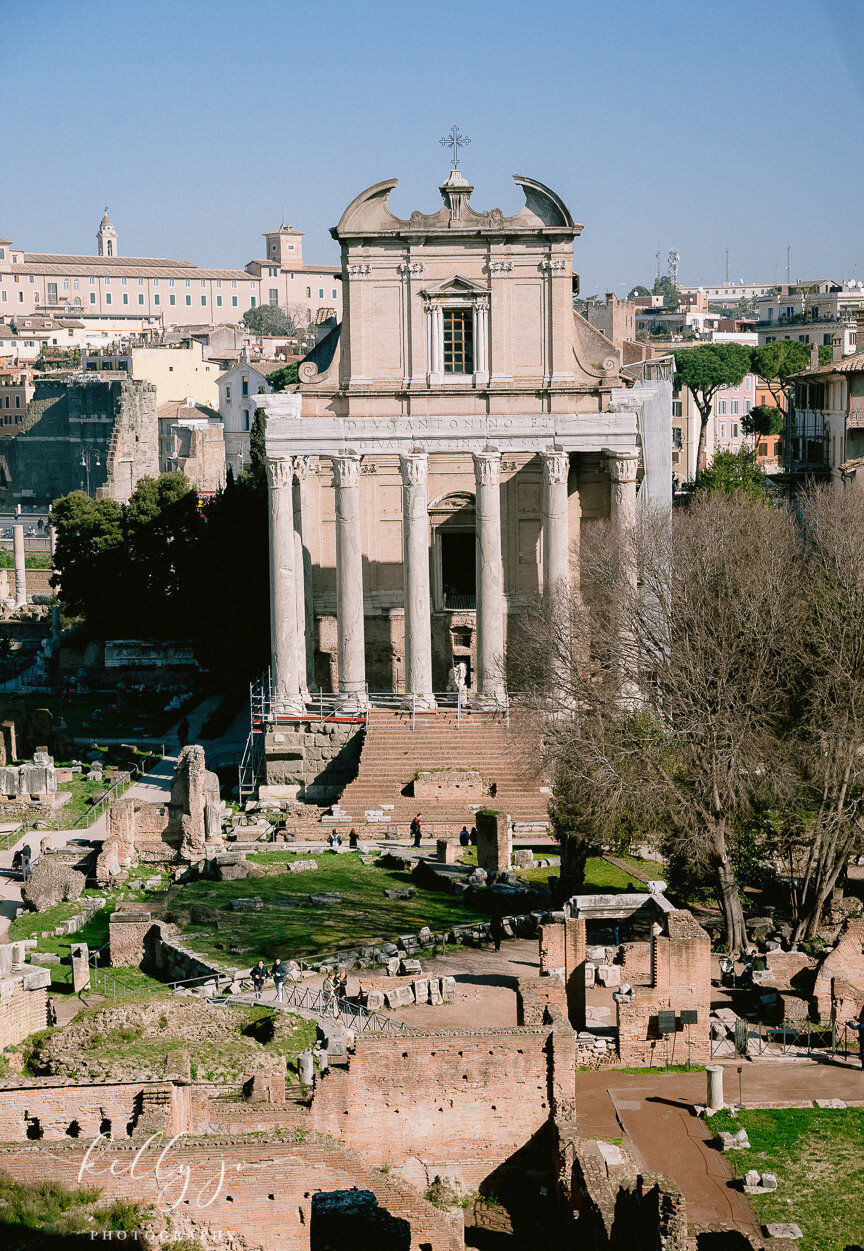 the Rome forum taken by a photographer in Italy