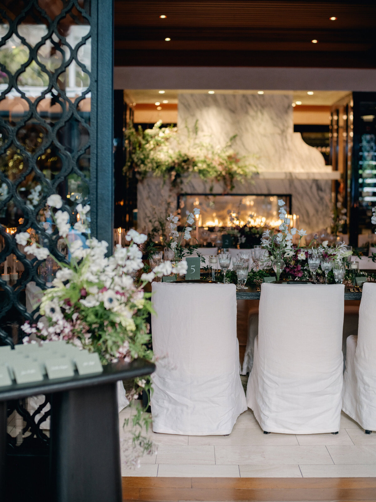 hotel-bel-air-wedding-black-white-green