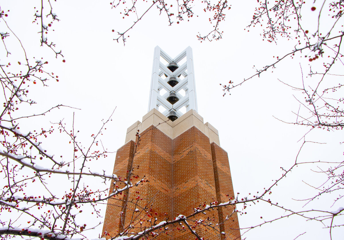 011821 Bell Tower in color looking up