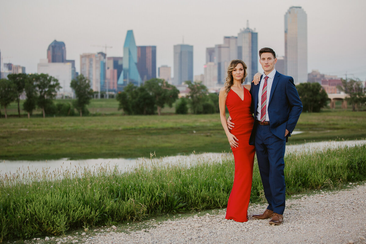 Dallas skyline engagement photos Hampton Morrow 0046