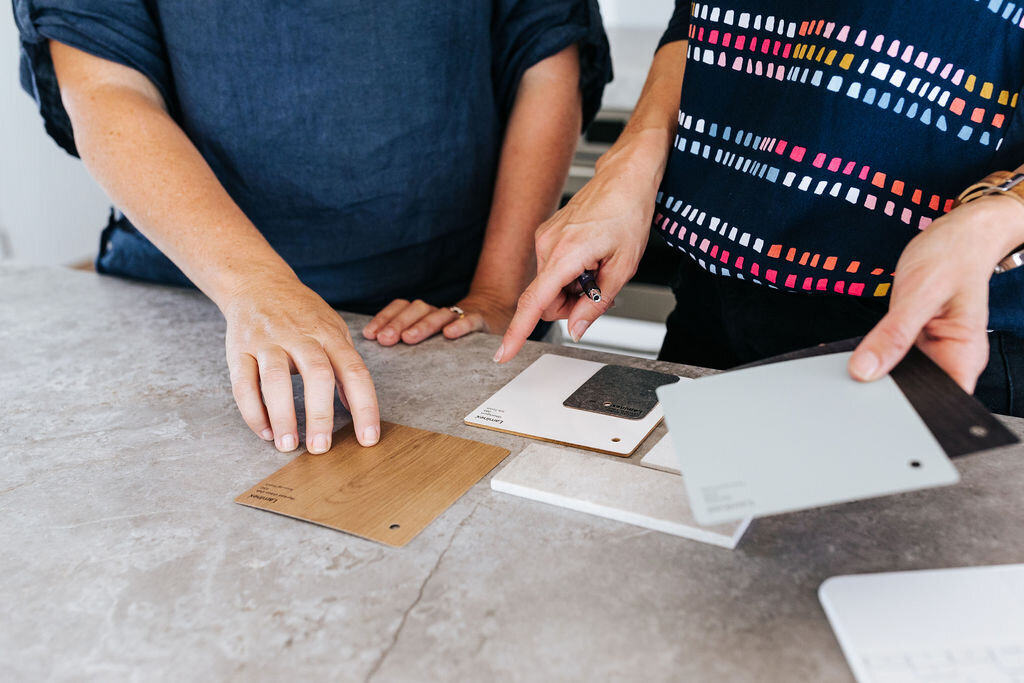 Working together on house plans