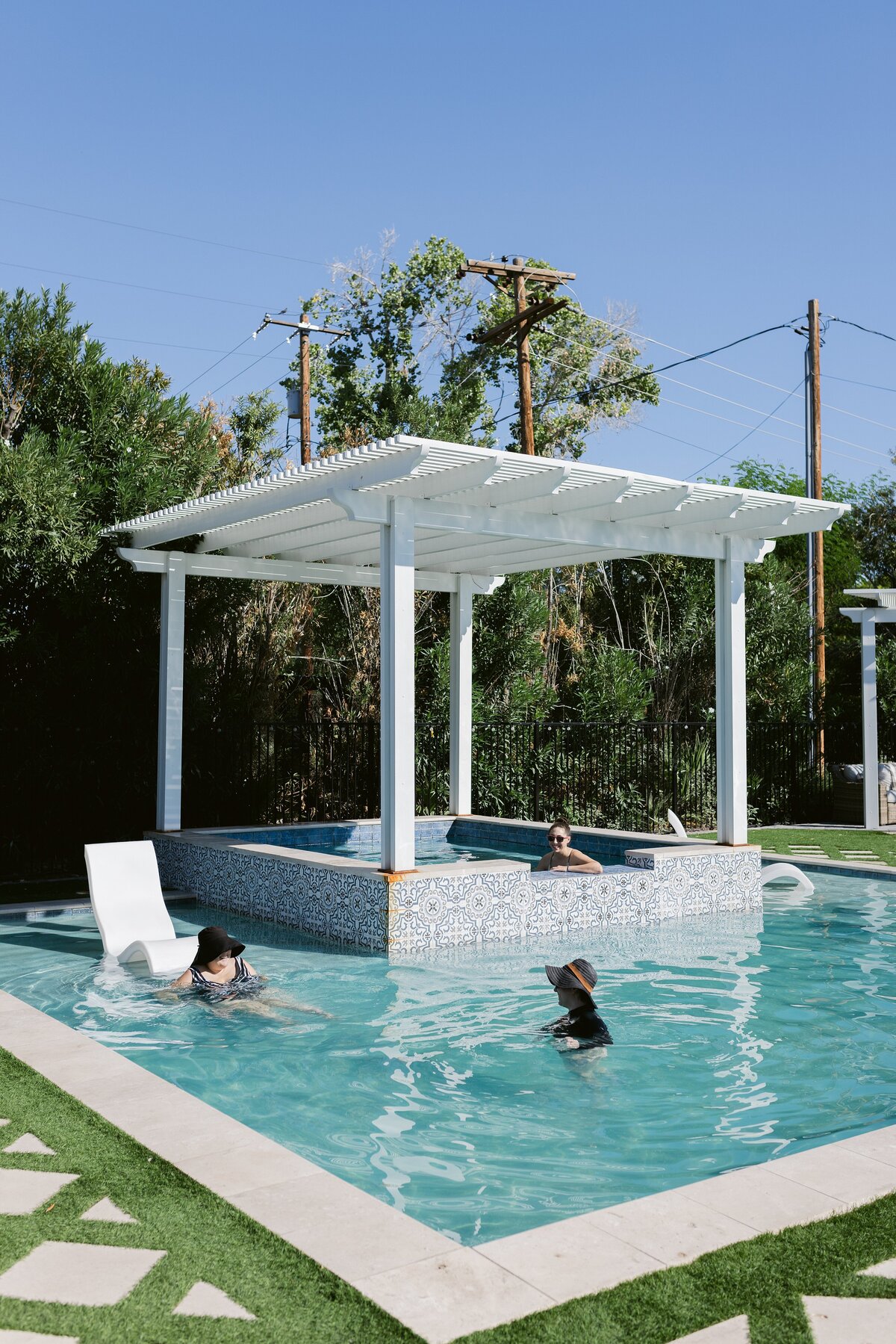 guests enjoy sunny pool in scottsdale arizona