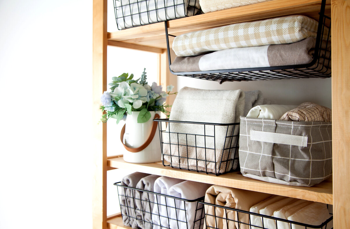 Linen closet organization