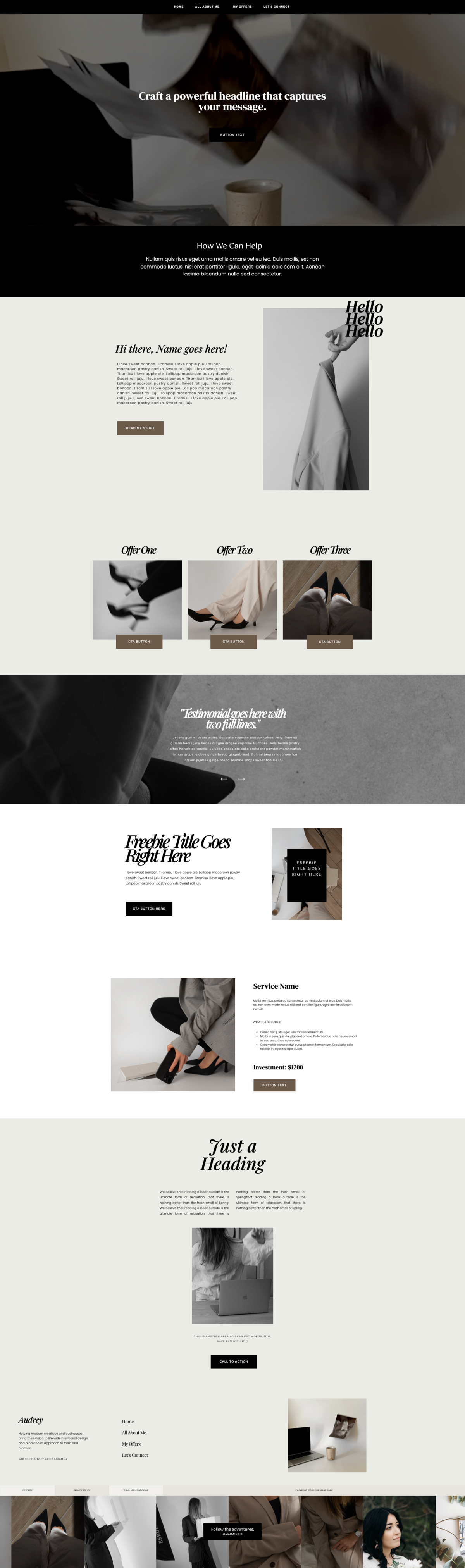 Audrey Template [mai tai noir collection]