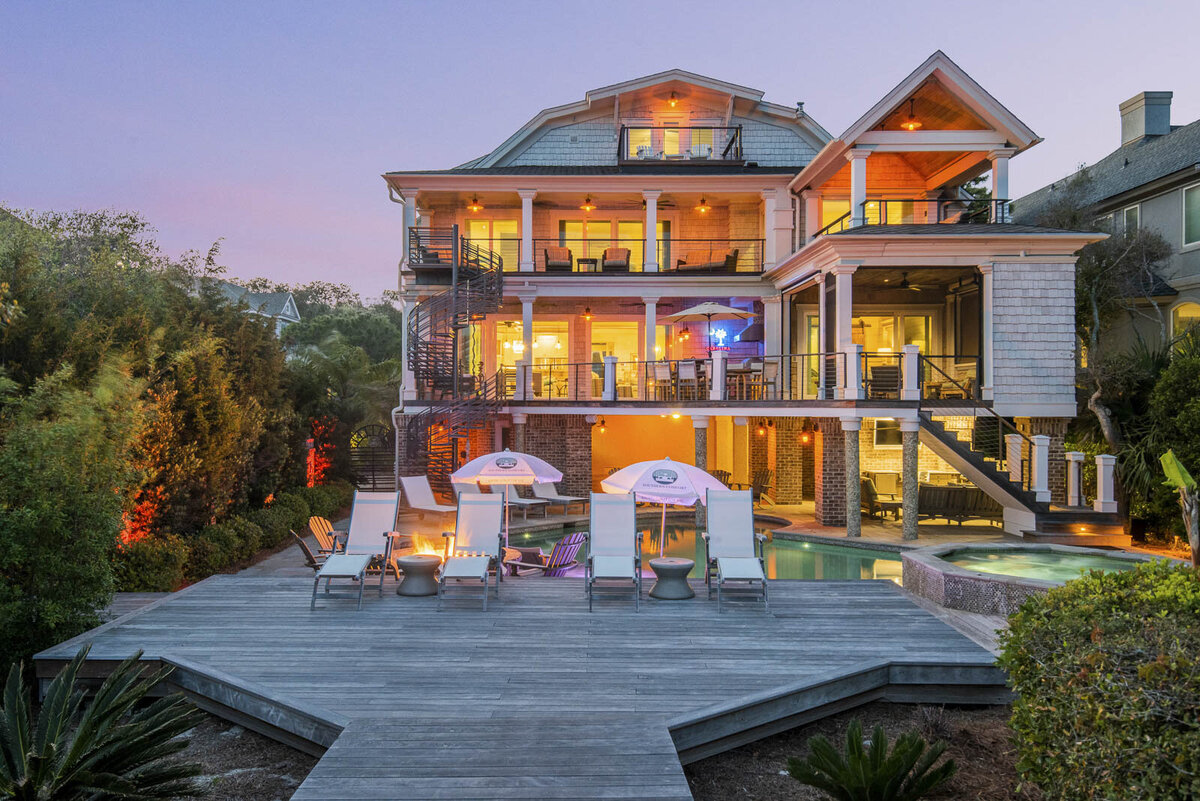 twilight real estate photo