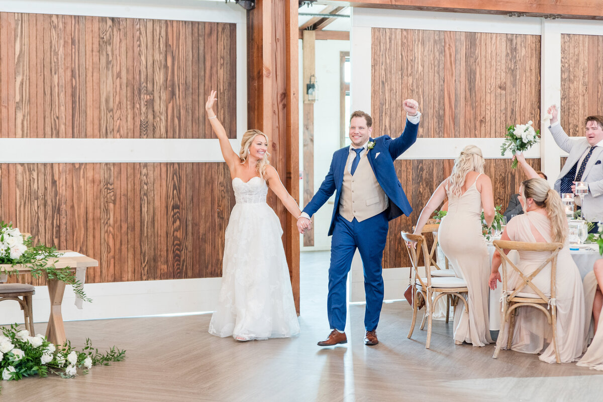 kent island resort farmstead wedding reception couple entrance