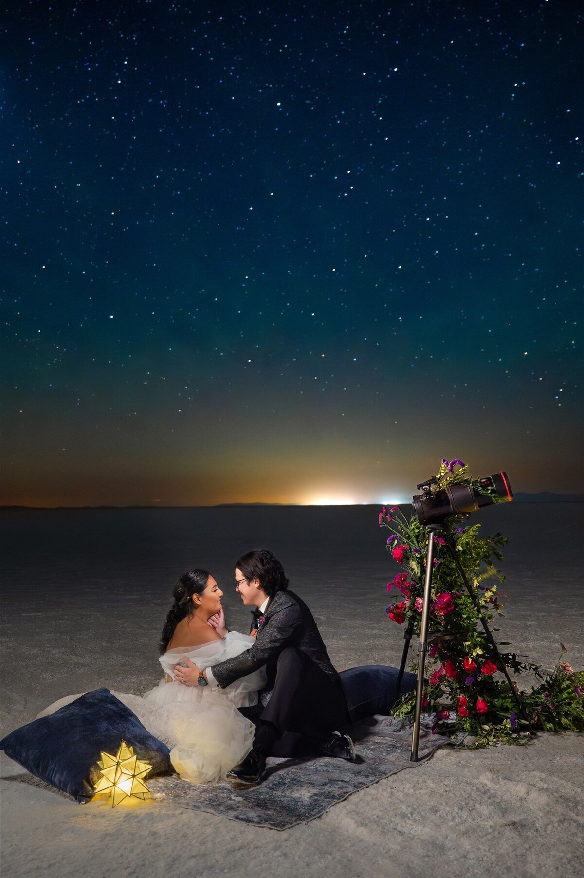 Milky Way Wedding at the Bonneville Salt Flats_230