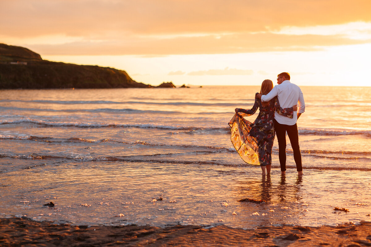 Sunset Couple Photography in Devon