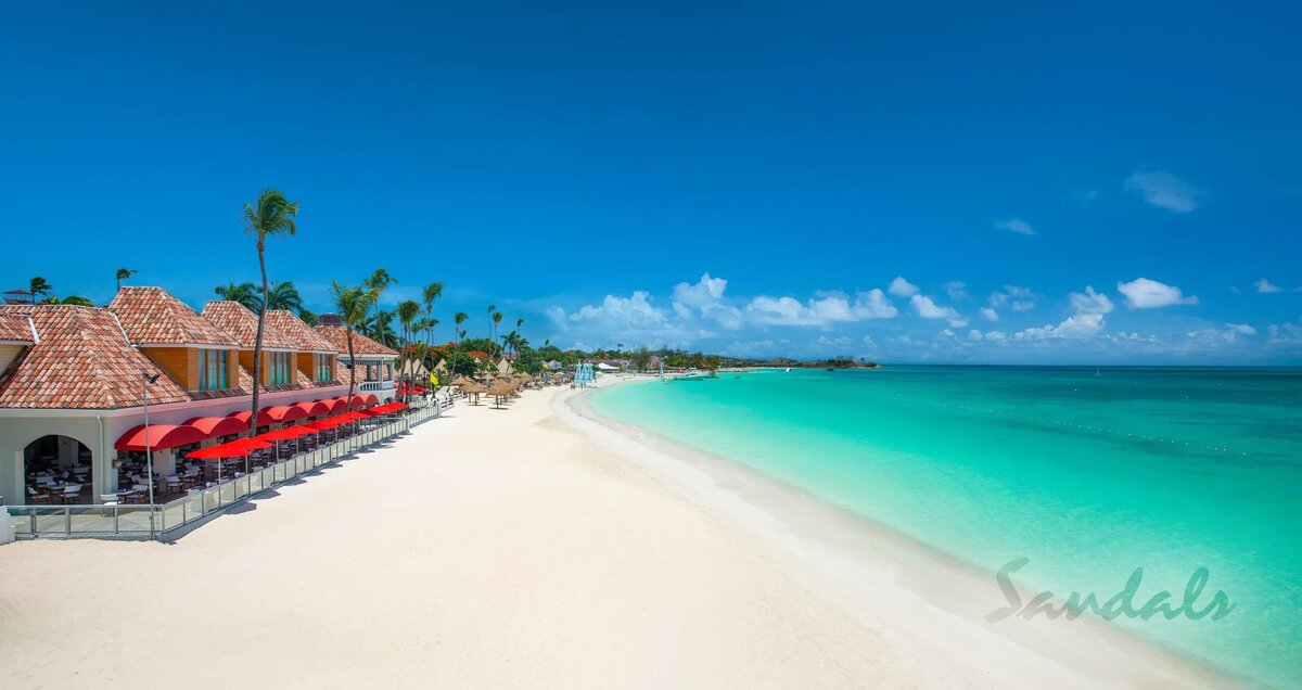 sandals antigua beach