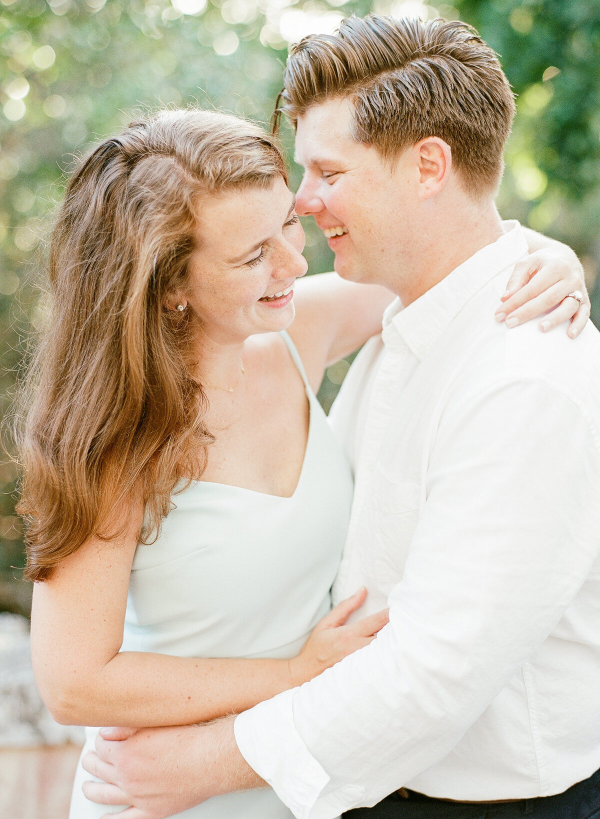 Vizcaya Engagement Session with White Dress-9