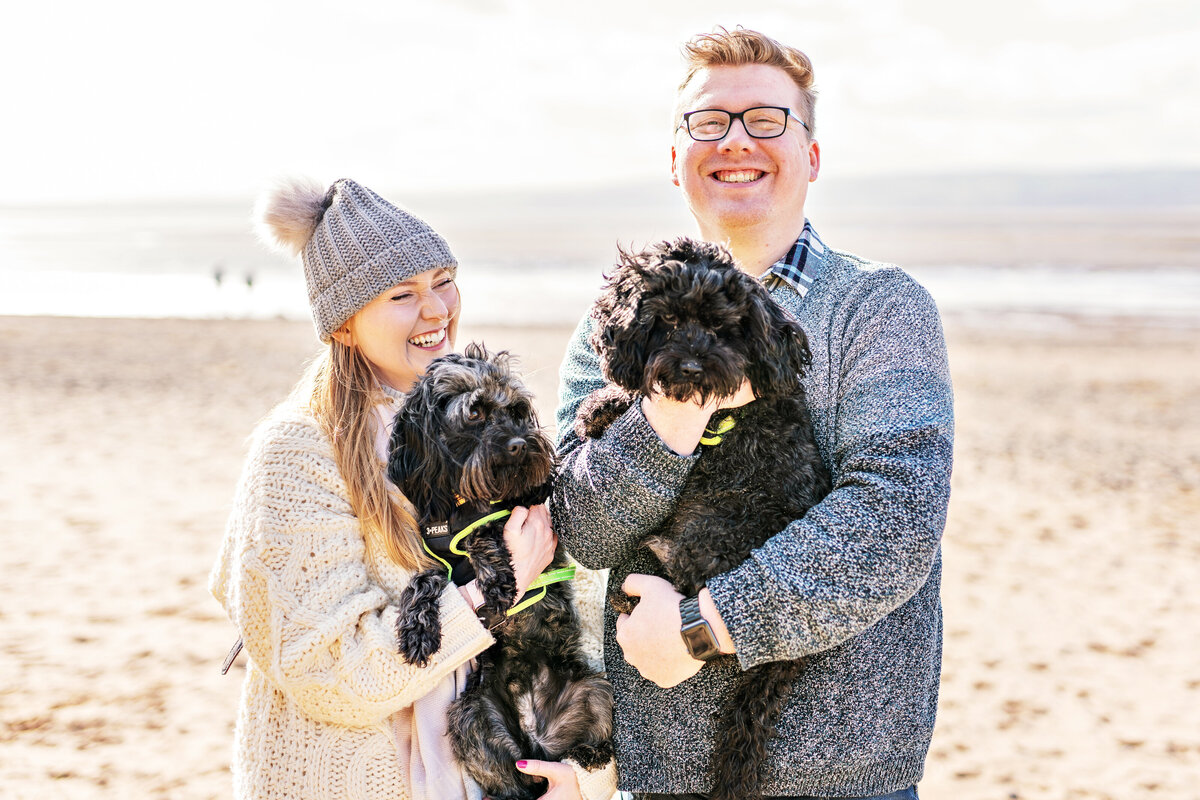 Engagement photo shoot on the beach