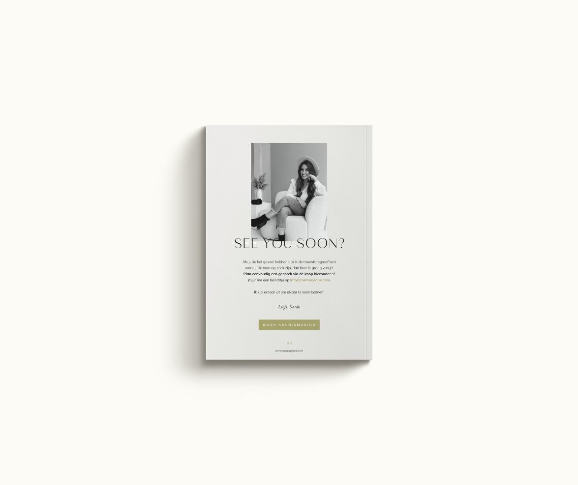 Canva brochure template Memory Lane 16