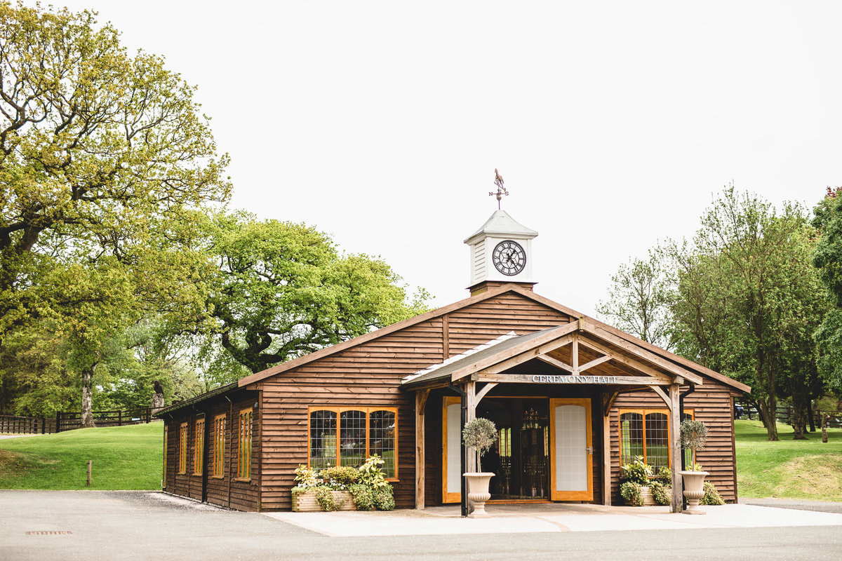 the wedding ceremony barn at colshaw hall