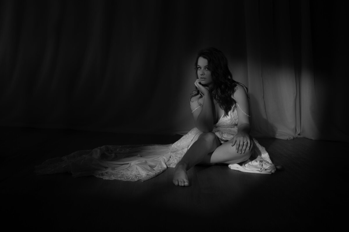 Wedding Dress Boudoir MN