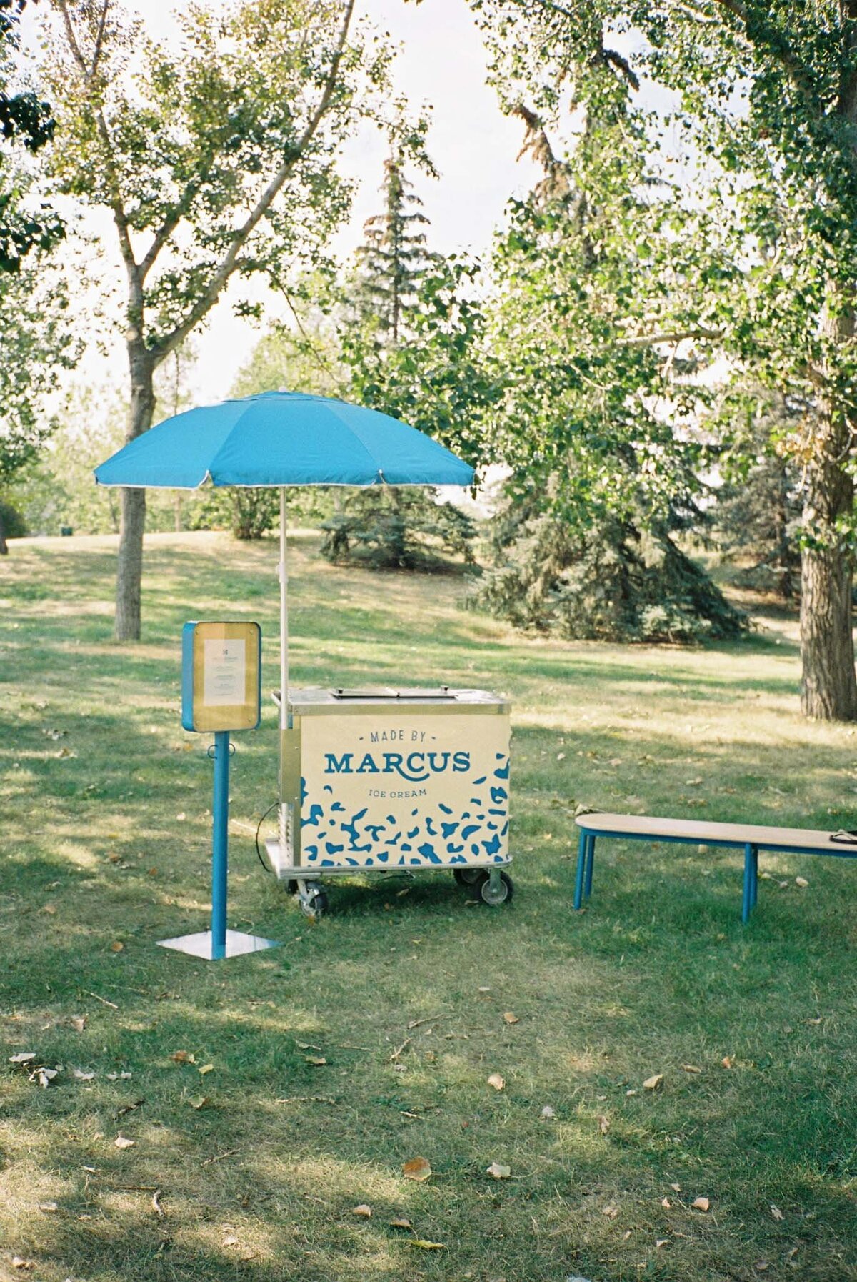 Made By Marcus cart, unique and playful ice cream based in Calgary, AB. Featured on the Brontë Bride Vendor Guide.