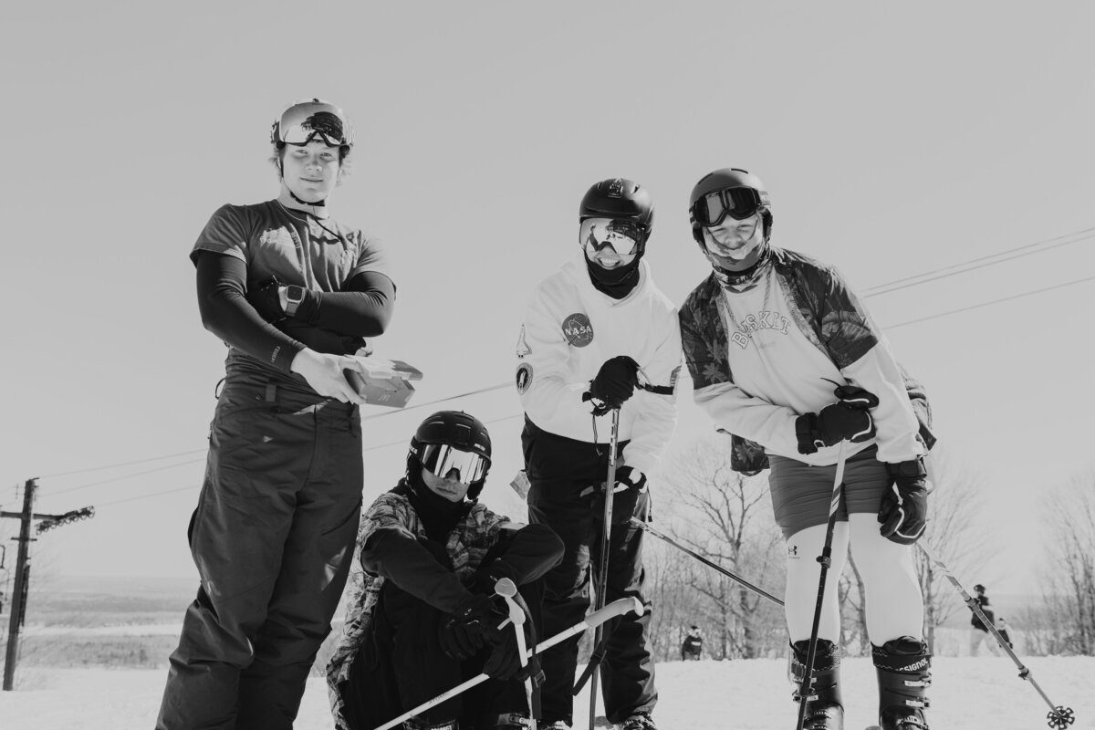 Snowboarding senior pictures