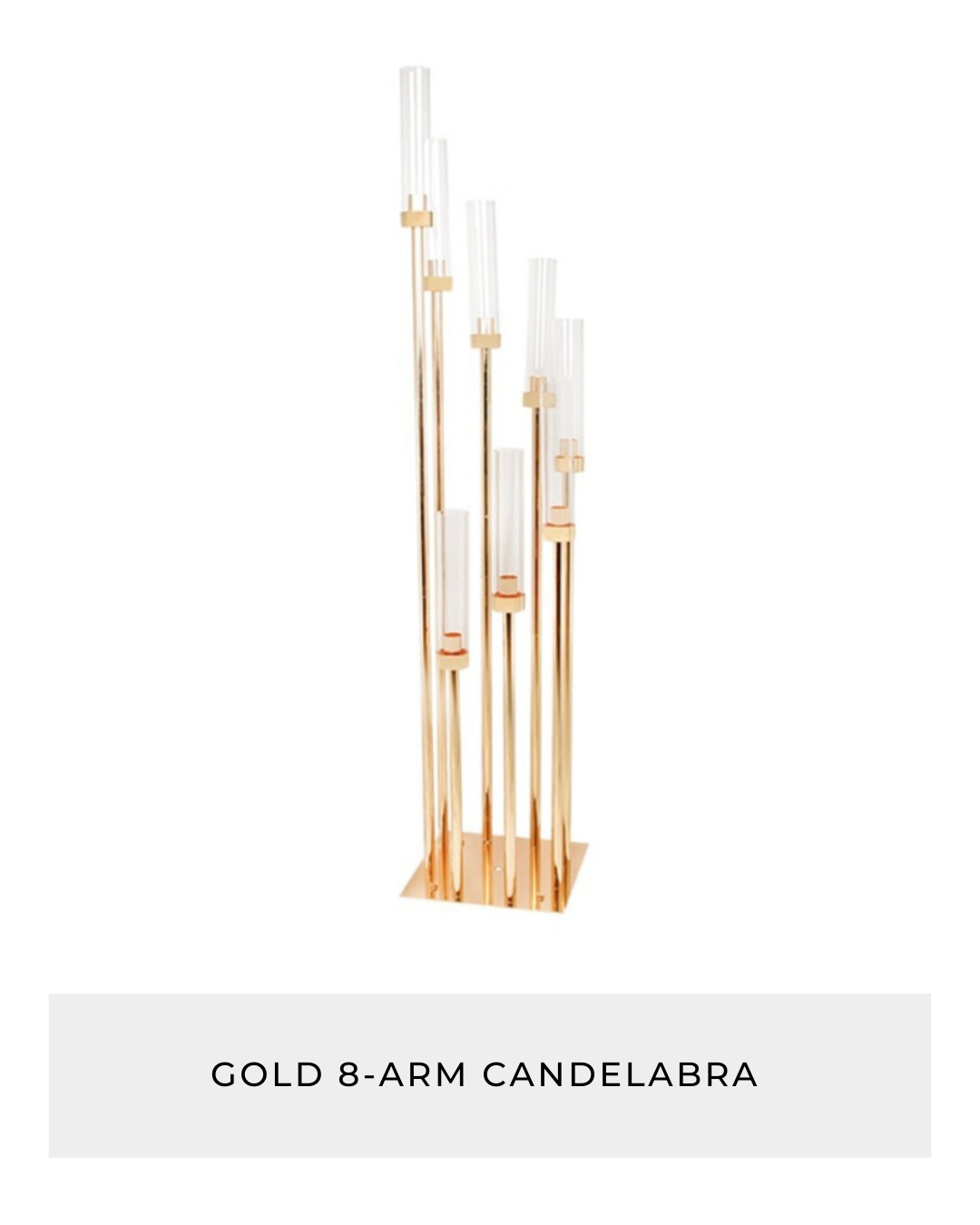 Gold 8-Arm Candelabra