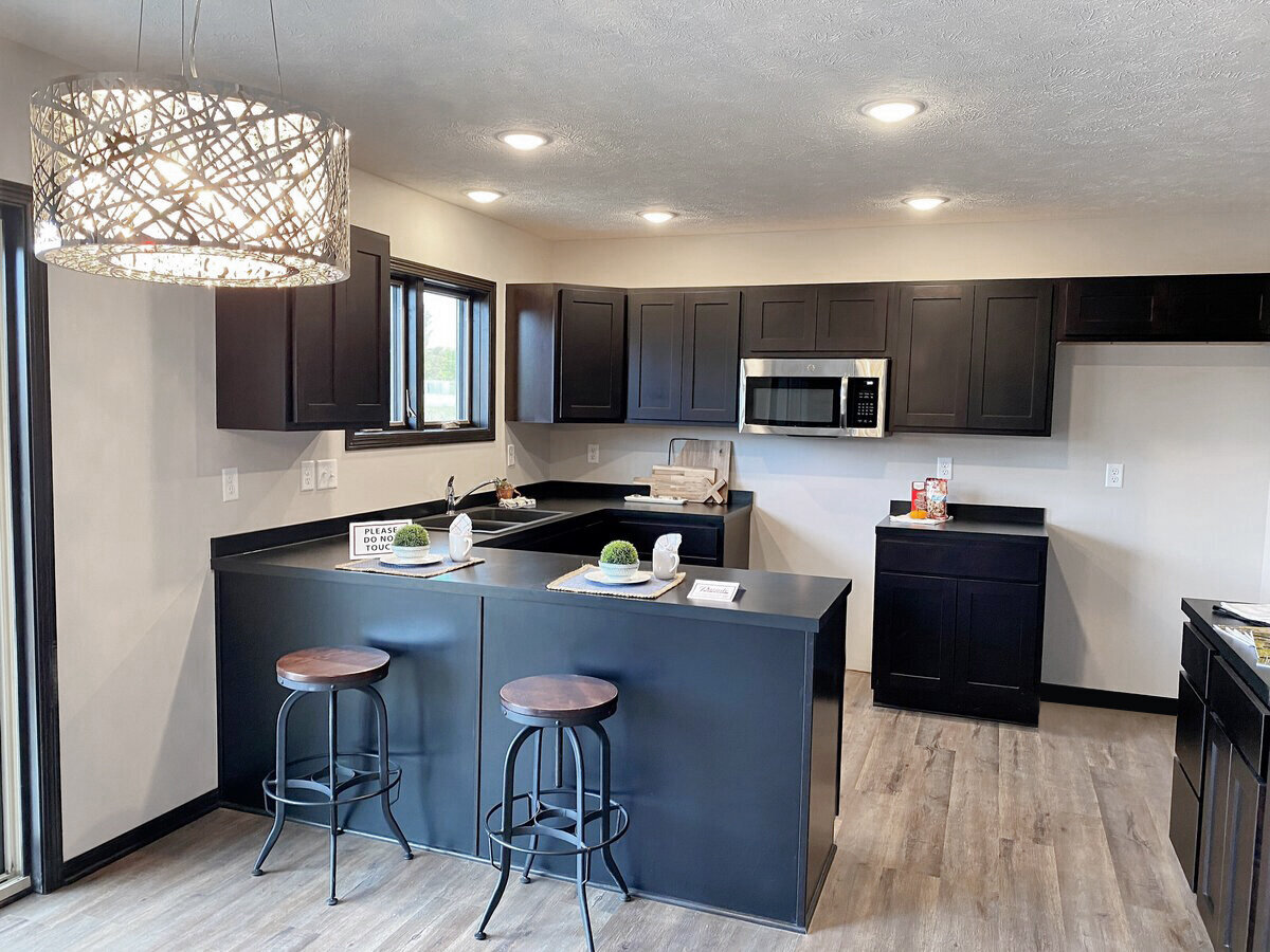 Kitchen of the Rosebury Model Home in Lincoln Nebraska by Hartland Homes