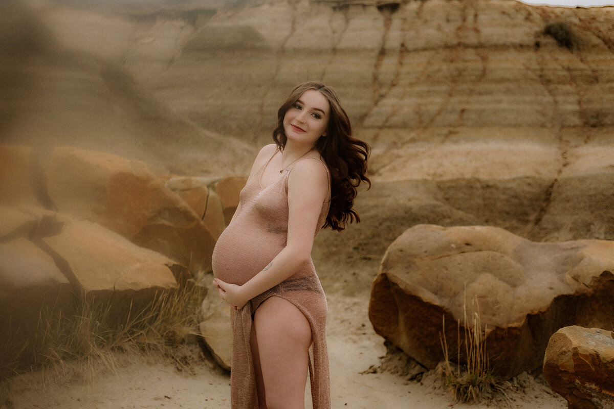 Embrace your radiant glow with Calgary maternity portraits by Haley Skof Photography. Your journey deserves bold and beautiful images to cherish