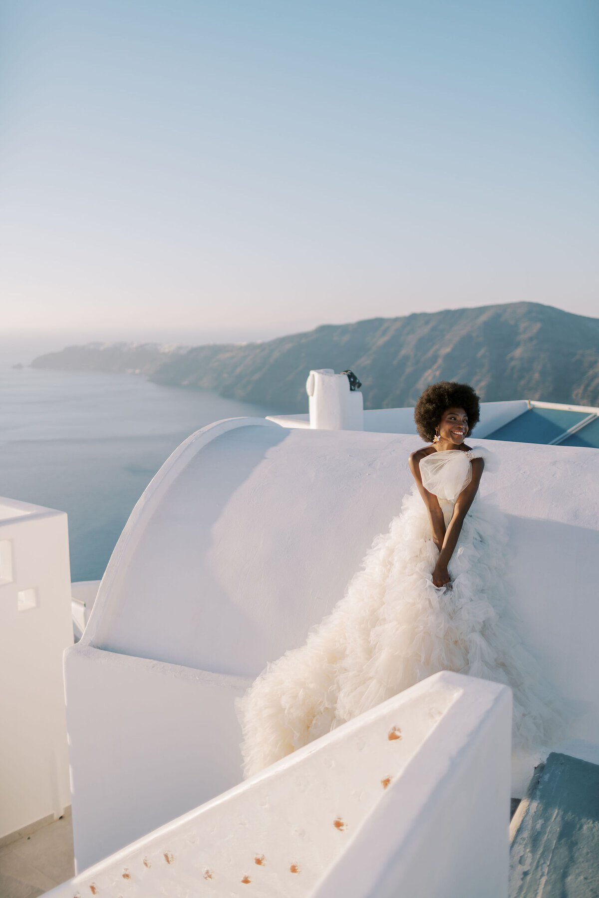 Greece Bridal Session Rocabella Santorini Millia London Gown Vicki Grafton Photography701
