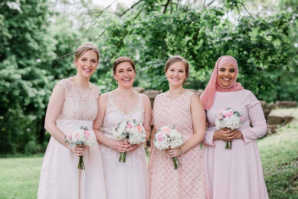 Bridesmaids portrait at Historic Shady Lane