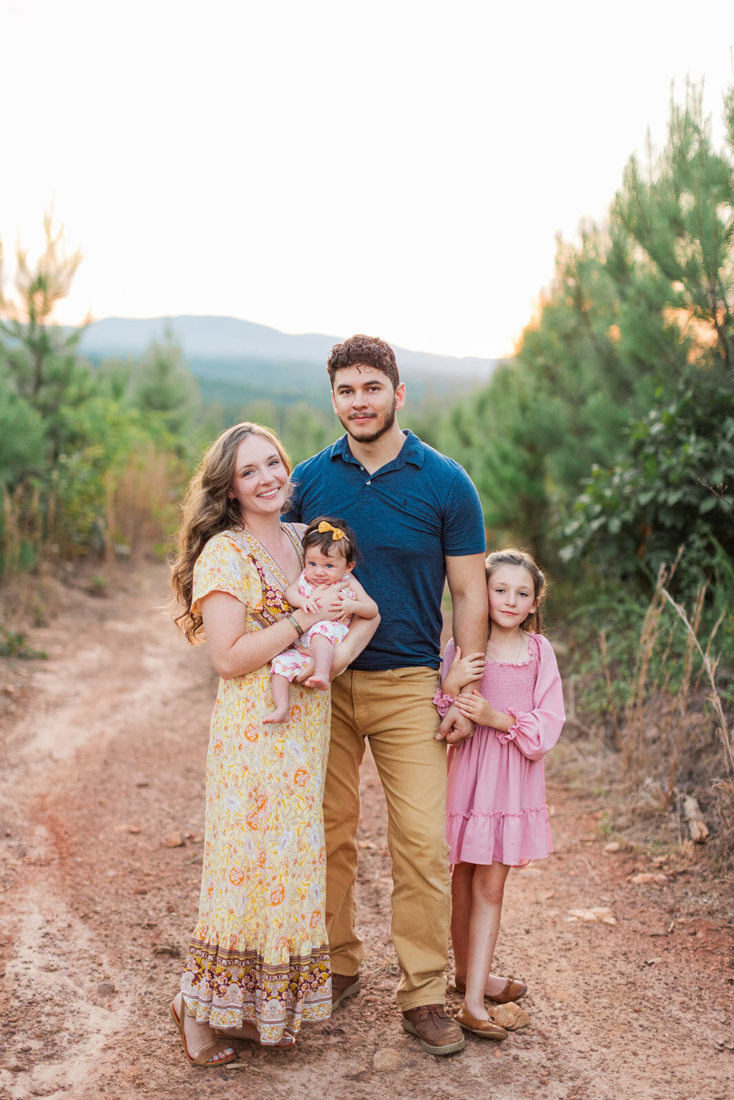 Castillo family portraits at home near Taylorsville NC