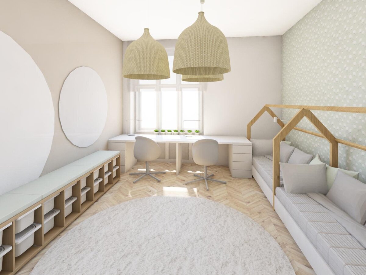 návrh interiéru bytu dětský pokoj
