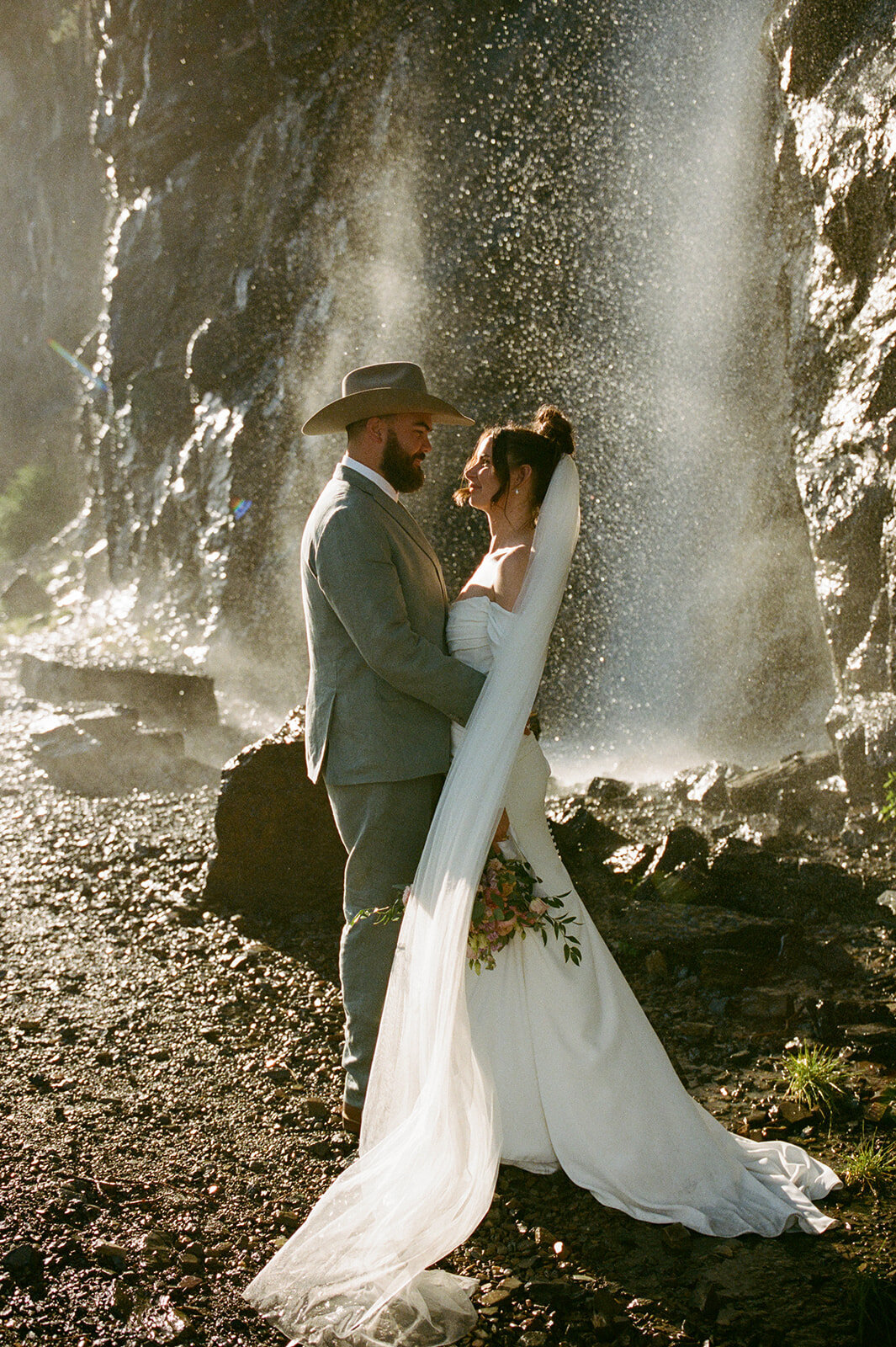 Couple Elopes in Glacier National Park