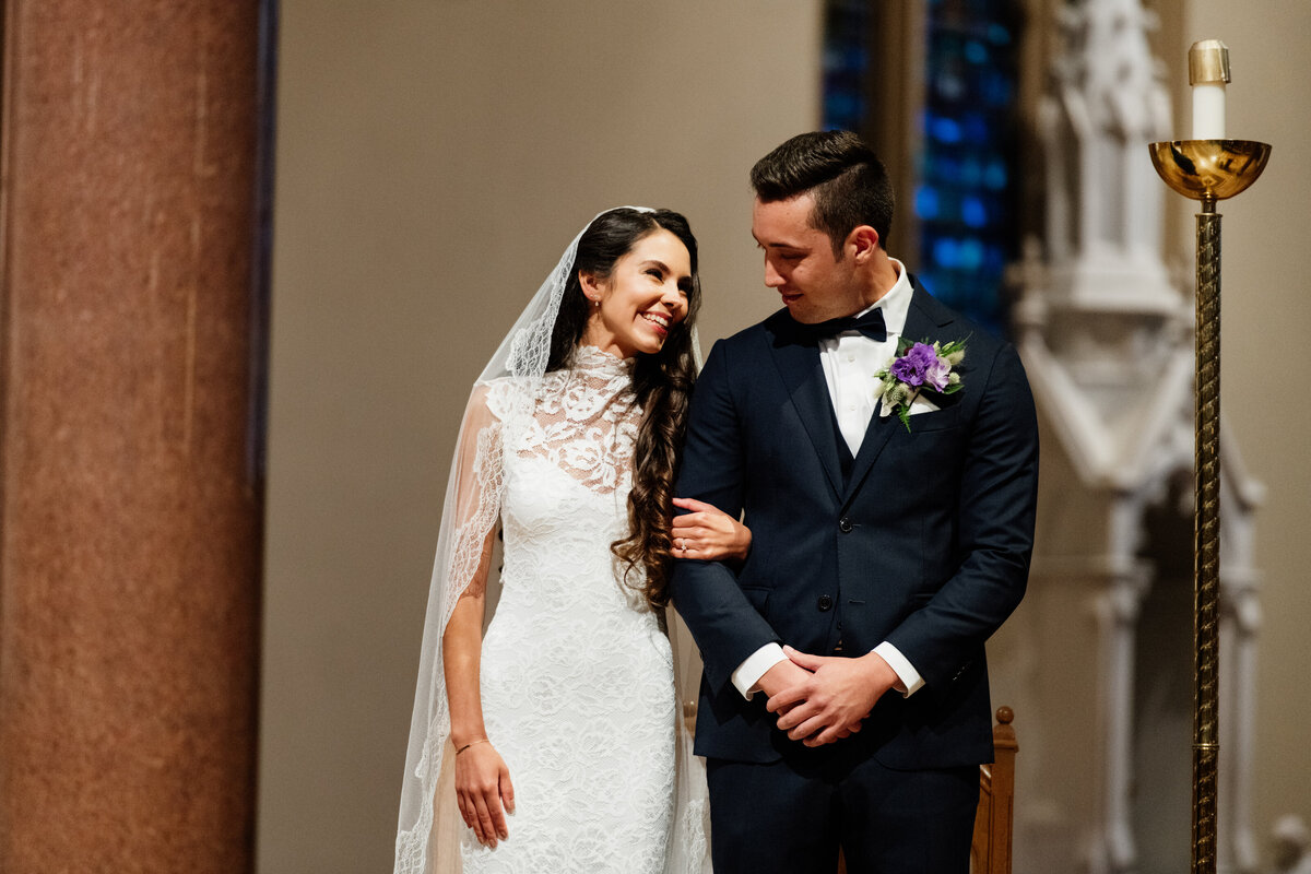 bridal portraits during Chicago wedding day