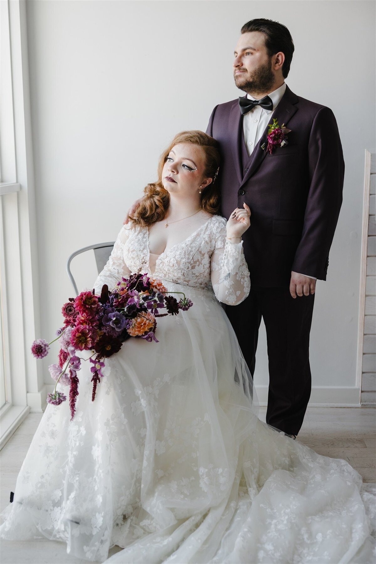 Wedding portraits at The White Chapel Project in NJ