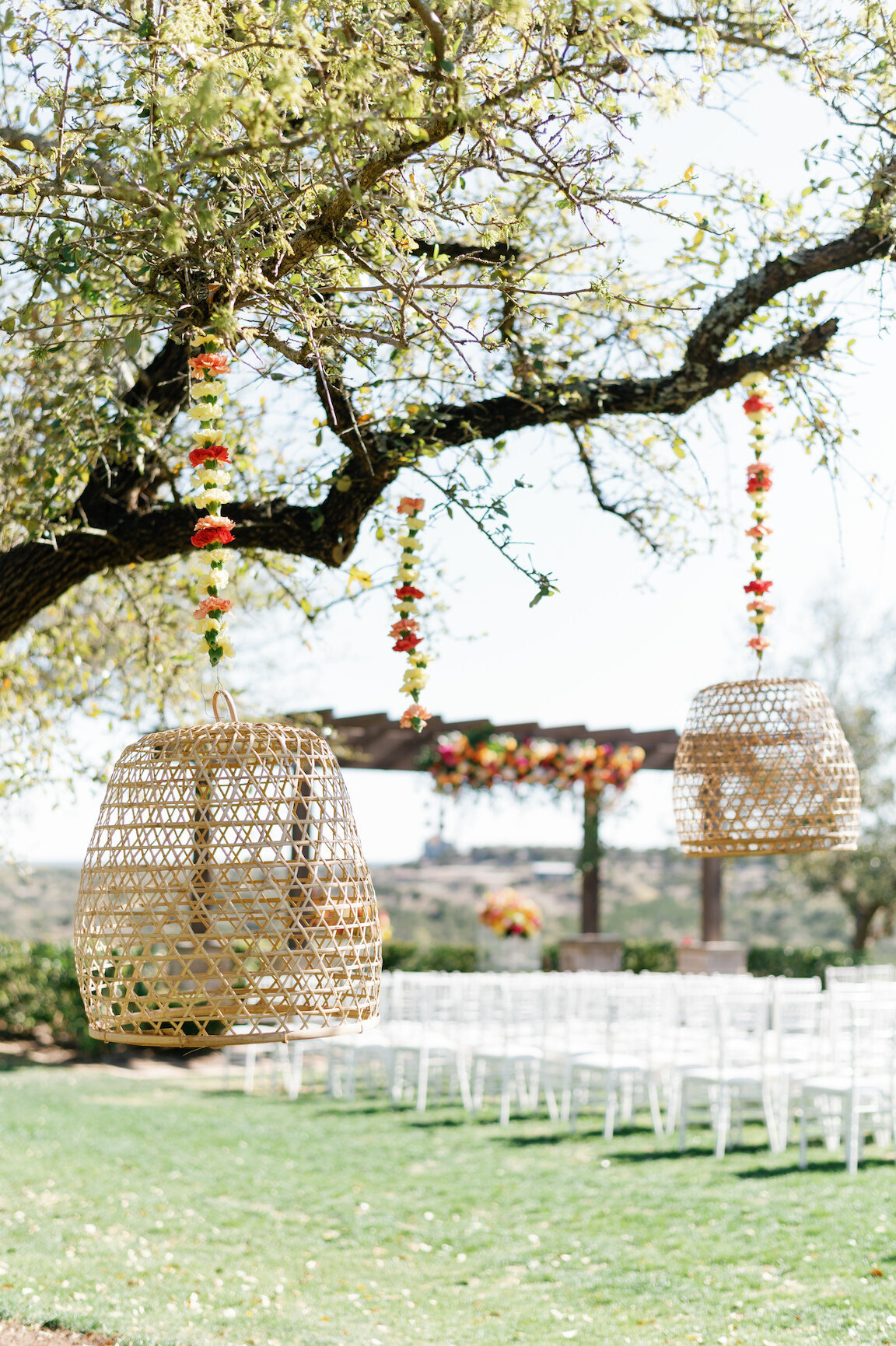 Canyonwood Ridge wedding venue with sweeping Hill Country views and oak trees ceremony