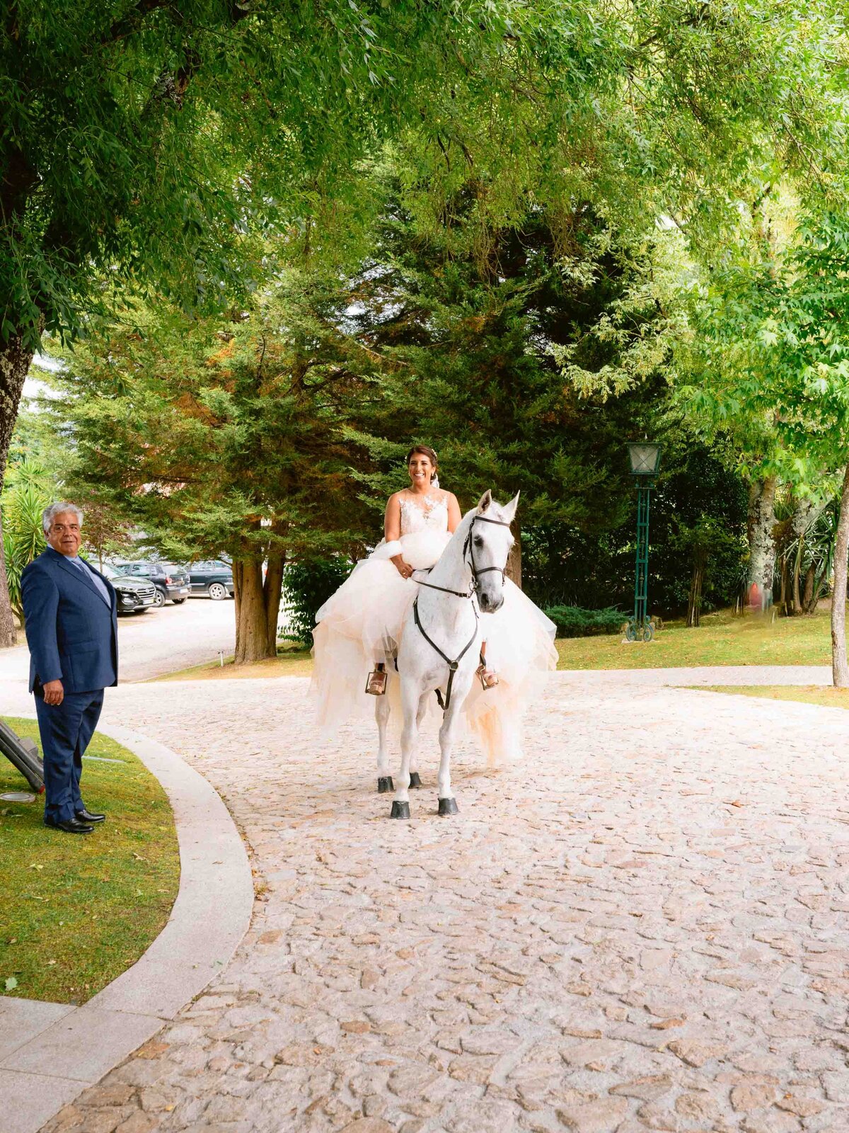 Entrada da noiva na Quinta de Santo André em Barcelos